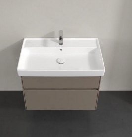 Тумба під раковину Villeroy & Boch Collaro 75,4х44,4 см із підсвічуванням ДСП сірий трюфель C010B0VG