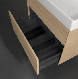 Тумба под раковину Villeroy & Boch Collaro 75,4х44,4 см с подсветкой ДСП северный дуб C010B0VJ