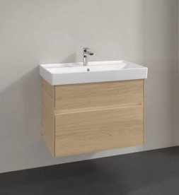 Тумба под раковину Villeroy & Boch Collaro 75,4х44,4 см с подсветкой ДСП северный дуб C010B0VJ