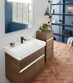 Тумба под раковину Villeroy & Boch Collaro 75,4х44,4 см с подсветкой ДСП дуб аризона C010B0VH