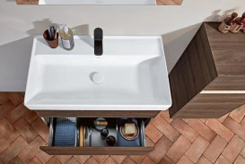 Тумба под раковину Villeroy & Boch Collaro 75,4х44,4 см с подсветкой ДСП дуб аризона C010B0VH