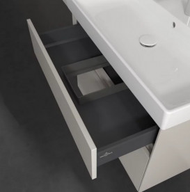 Тумба под раковину Villeroy & Boch Collaro 75,4х44,4 см с подсветкой ДСП мягкий серый  C010B0VK