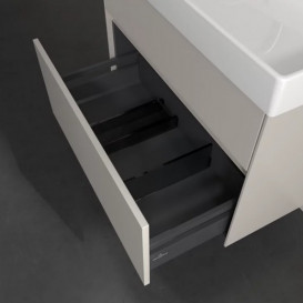 Тумба под раковину Villeroy & Boch Collaro 75,4х44,4 см с подсветкой ДСП мягкий серый  C010B0VK