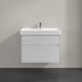 Тумба под раковину Villeroy & Boch Collaro 75,4х44,4 см с подсветкой ДСП белое дерево C010B0E8