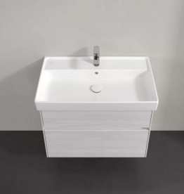 Тумба под раковину Villeroy & Boch Collaro 75,4х44,4 см с подсветкой ДСП белое дерево C010B0E8