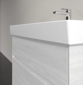 Тумба под раковину Villeroy & Boch Collaro 75,4х44,4 см с подсветкой ДСП белое дерево C010B0E8