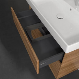 Тумба під раковину Villeroy & Boch Collaro 75,4х44,4 см з підсвічуванням ДСП дуб канзас C010B0RH