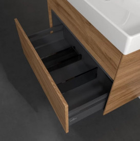 Тумба під раковину Villeroy & Boch Collaro 75,4х44,4 см з підсвічуванням ДСП дуб канзас C010B0RH