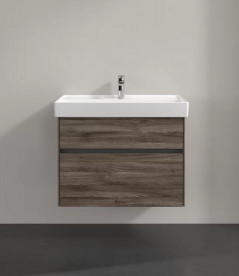 Тумба под раковину Villeroy & Boch Collaro 75,4х44,4 см с подсветкой ДСП каменный дуб C010B0RK