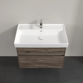 Тумба под раковину Villeroy & Boch Collaro 75,4х44,4 см с подсветкой ДСП каменный дуб C010B0RK