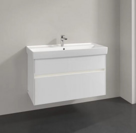 Тумба под раковину Villeroy & Boch Collaro 95,4х44,4 см с подсветкой МДФ глянцевый белый C011B0DH