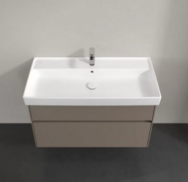 Тумба під раковину Villeroy & Boch Collaro 95,4 х44,4 см з підсвічуванням ДСП сірий трюфель C011B0VG