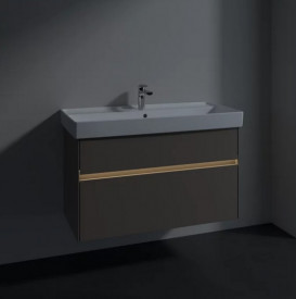 Тумба під раковину Villeroy & Boch Collaro 95,4 х44,4 см з підсвічуванням ДСП сірий трюфель C011B0VG