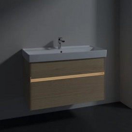 Тумба під раковину Villeroy & Boch Collaro 95,4х44,4 см із підсвічуванням ДСП північний дуб C011B0VJ