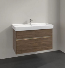 Тумба под раковину Villeroy & Boch Collaro 95,4х44,4 см с подсветкой ДСП дуб аризона C011B0VH