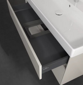 Тумба под раковину Villeroy & Boch Collaro 95,4х44,4 см с подсветкой ДСП мягкий серый C011B0VK