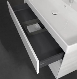 Тумба под раковину Villeroy & Boch Collaro 95,4х44,4 см с подсветкой ДСП белое дерево C011B0E8