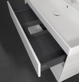 Тумба под раковину Villeroy & Boch Collaro 95,4х44,4 см с подсветкой ДСП белое дерево C011B0E8