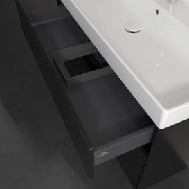 Тумба под раковину Villeroy & Boch Collaro 95,4х44,4 см с подсветкой МДФ черный матовый лак C011B0PD