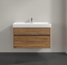 Тумба под раковину Villeroy & Boch Collaro 95,4х44,4 см с подсветкой ДСП дуб канзас C011B0RH