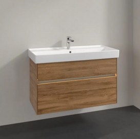 Тумба под раковину Villeroy & Boch Collaro 95,4х44,4 см с подсветкой ДСП дуб канзас C011B0RH