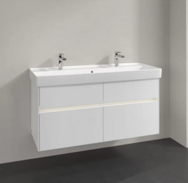 Тумба під раковину Villeroy & Boch Collaro 115,4х44,4 см із підсвічуванням МДФ глянсовий білий C012B0DH