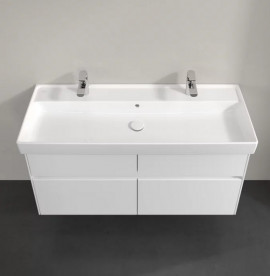 Тумба під раковину Villeroy & Boch Collaro 115,4х44,4 см із підсвічуванням МДФ глянсовий білий C012B0DH