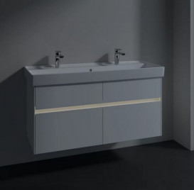 Тумба під раковину Villeroy & Boch Collaro 115,4х44,4 см із підсвічуванням МДФ глянсовий білий C012B0DH