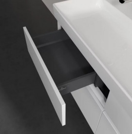 Тумба под раковину Villeroy & Boch Collaro 115,4х44,4 см с подсветкой ДСП матовый белый C012B0MS