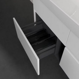 Тумба под раковину Villeroy & Boch Collaro 115,4х44,4 см с подсветкой ДСП матовый белый C012B0MS