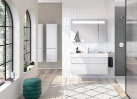 Тумба под раковину Villeroy & Boch Collaro 115,4х44,4 см с подсветкой ДСП матовый белый C012B0MS