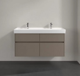 Тумба під раковину Villeroy & Boch Collaro 115,4 х44, 4 см з підсвічуванням ДСП сірий трюфель C012B0VG