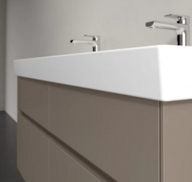 Тумба під раковину Villeroy & Boch Collaro 115,4 х44, 4 см з підсвічуванням ДСП сірий трюфель C012B0VG