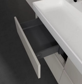 Тумба під раковину Villeroy & Boch Collaro 115,4 х44,4 см з підсвічуванням ДСП м'який сірий C012B0VK