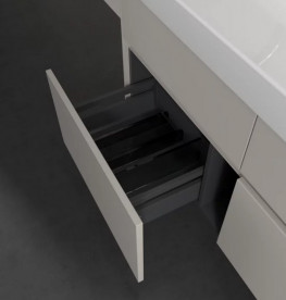 Тумба під раковину Villeroy & Boch Collaro 115,4 х44,4 см з підсвічуванням ДСП м'який сірий C012B0VK