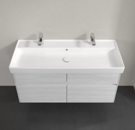 Тумба под раковину Villeroy & Boch Collaro 115,4х44,4 см с подсветкой ДСП белое дерево C012B0E8