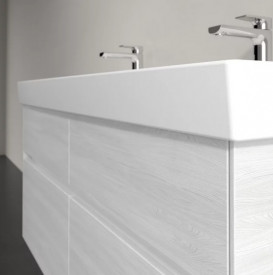 Тумба под раковину Villeroy & Boch Collaro 115,4х44,4 см с подсветкой ДСП белое дерево C012B0E8