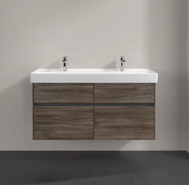 Тумба під раковину Villeroy & Boch Collaro 115,4 х44, 4 см з підсвічуванням ДСП кам'яний дуб C012B0RK