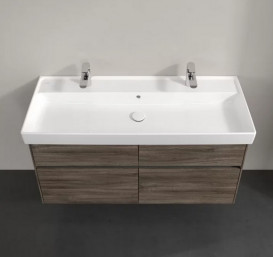 Тумба під раковину Villeroy & Boch Collaro 115,4 х44, 4 см з підсвічуванням ДСП кам'яний дуб C012B0RK