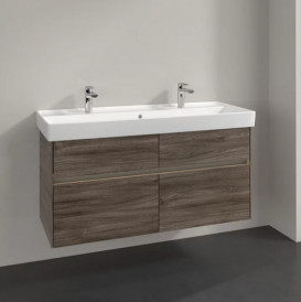 Тумба під раковину Villeroy & Boch Collaro 115,4 х44, 4 см з підсвічуванням ДСП кам'яний дуб C012B0RK