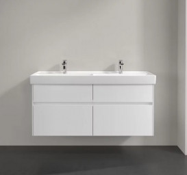 Тумба под раковину Villeroy & Boch Collaro 125,4х44,4 см с подсветкой МДФ глянцевый белый C013B0DH