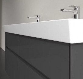 Тумба під раковину Villeroy & Boch Collaro 125,4х44,4 см із підсвічуванням МДФ глянсовий сірий C013B0FP