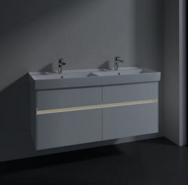 Тумба под раковину Villeroy & Boch Collaro 125,4х44,4 см с подсветкой ДСП матовый белый C013B0MS