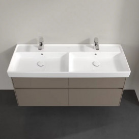 Тумба под раковину Villeroy & Boch Collaro 125,4х44,4 см с подсветкой ДСП трюфель серый C013B0VG