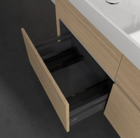 Тумба под раковину Villeroy & Boch Collaro 125,4х44,4 см с подсветкой ДСП северный дуб C013B0VJ