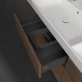 Тумба под раковину Villeroy & Boch Collaro 125,4х44,4 см с подсветкой ДСП дуб аризона C013B0VH