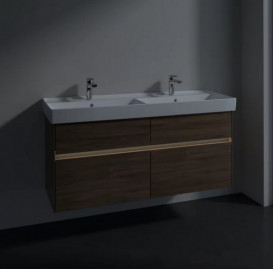 Тумба под раковину Villeroy & Boch Collaro 125,4х44,4 см с подсветкой ДСП дуб аризона C013B0VH