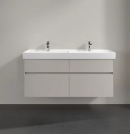 Тумба під раковину Villeroy & Boch Collaro 125,4х44,4 см із підсвічуванням ДСП м'який сірий C013B0VK