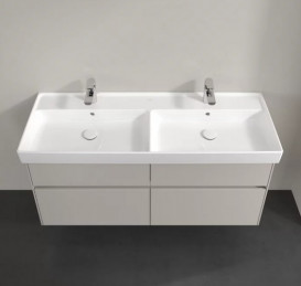 Тумба під раковину Villeroy & Boch Collaro 125,4х44,4 см із підсвічуванням ДСП м'який сірий C013B0VK