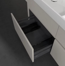 Тумба під раковину Villeroy & Boch Collaro 125,4х44,4 см із підсвічуванням ДСП м'який сірий C013B0VK